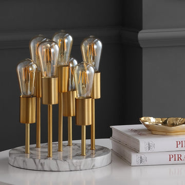 Pleiades 13.5" Modern Metal/Resin LED Accent Lamp - JONATHAN Y